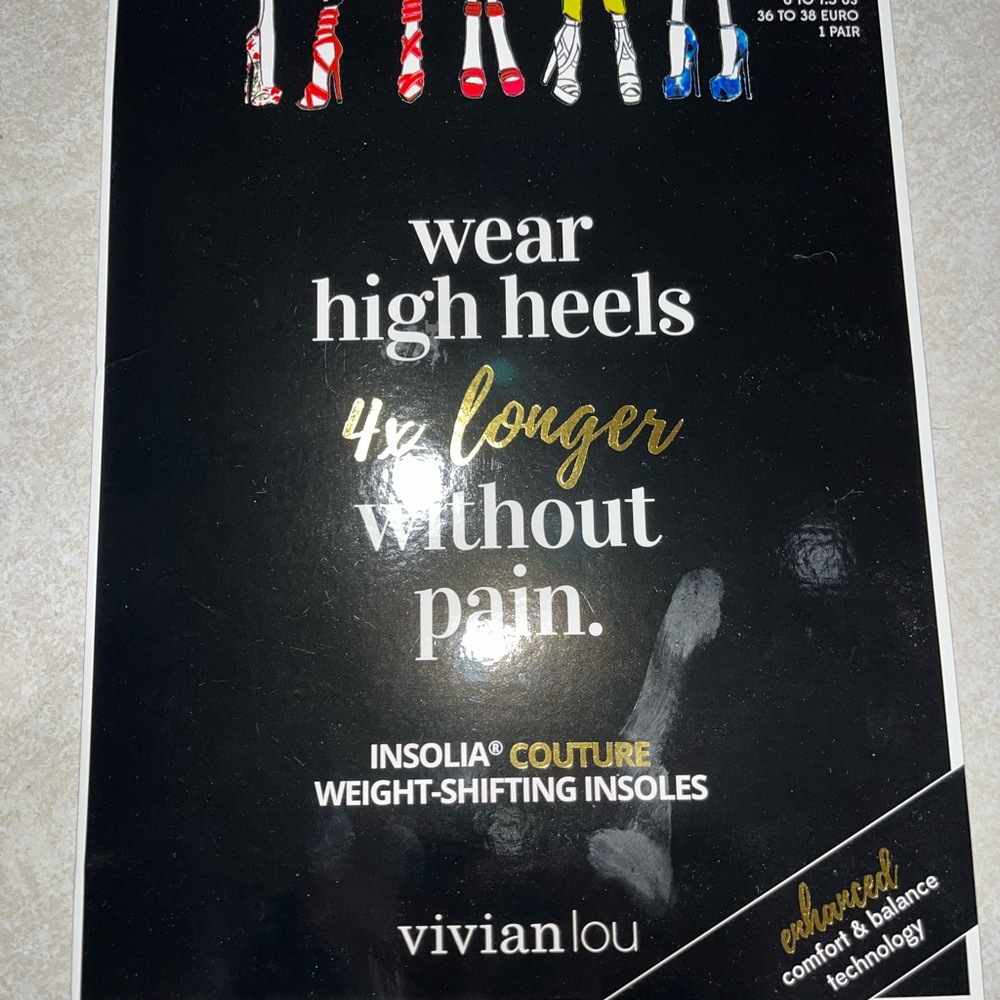 Women's High Heels with Weight-Shifting Insoles - Black